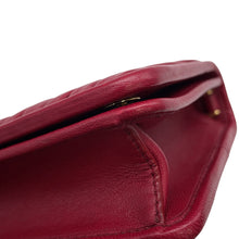 将图像加载到图库查看器中,MIUMIU Matelassé Crystal Chain Wallet Red5DH029 Leather