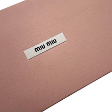 将图像加载到图库查看器中,MIUMIU Matelassé Crystal Chain Wallet Red5DH029 Leather