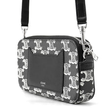 Load image into Gallery viewer, CELINE Horizontal Triomphe Shoulder Bag Black10L272FSQ.38AW PVC Leather