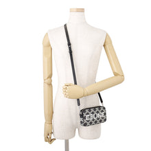 Load image into Gallery viewer, CELINE Horizontal Triomphe Shoulder Bag Black10L272FSQ.38AW PVC Leather