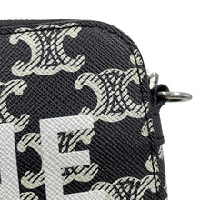 Load image into Gallery viewer, CELINE Horizontal Triomphe Shoulder Bag Black10L272FSQ.38AW PVC Leather