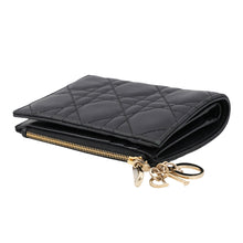 Load image into Gallery viewer, Dior Lady Dior Dahlia Wallet BlackS6037ONMJ_M900 Leather