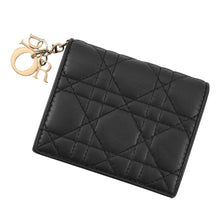 Load image into Gallery viewer, Dior Lady Dior Gardenia Wallet Mini BlackS0178ONMJ_M900 Leather