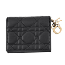 Load image into Gallery viewer, Dior Lady Dior Gardenia Wallet Mini BlackS0178ONMJ_M900 Leather