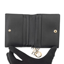 Load image into Gallery viewer, Dior Lady Dior Gardenia Wallet Mini BlackS0178ONMJ_M900 Leather