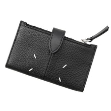 Load image into Gallery viewer, Maison Margiela Maison Margiela 4-Stitch Zip Card Holder BlackSA2VX0009P7268H8419 Calf Leather