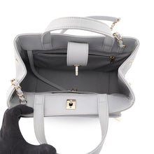 Load image into Gallery viewer, CHANEL Matelasse Business Affinity 2-Way Handbag GrayA93795 Caviar Leather
