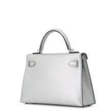 Load image into Gallery viewer, HERMES Mini Kelly Argent Chevre Shamqila