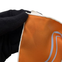 Load image into Gallery viewer, HERMES Carre LES ROUES DE PHAETON (Wheels of a four-wheeled carriage) Size 70 Orange・Cui / Poodle / Soleil Silk100%