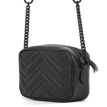 将图像加载到图库查看器中,GUCCI GG Marmont Black634936 Leather Size Mini