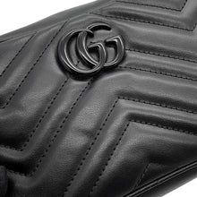 将图像加载到图库查看器中,GUCCI GG Marmont Black634936 Leather Size Mini