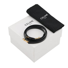 Load image into Gallery viewer, CELINE Triomphe Bezas Claire Black10L063 Calf Leather Size Mini