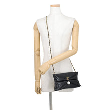 将图像加载到图库查看器中,CHANEL CC Logo Pearl ChainClutch Bag BlackAP4613 Shiny Lambskin