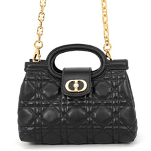 Load image into Gallery viewer, Dior Jolie Top Handle Mini Bag BlackS3123UNJB_M900 Lambskin Faux Pearl