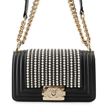 Load image into Gallery viewer, CHANEL Boy Chanel ChainShoulder Bag BlackA67085 Leather