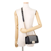 Load image into Gallery viewer, CHANEL Boy Chanel ChainShoulder Bag BlackA67085 Leather