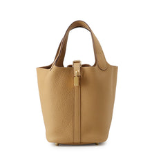 Load image into Gallery viewer, HERMES Picotin Padlock Biscuit Taurillon Clemence Size PM