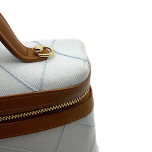 Load image into Gallery viewer, CHANEL Vanity ChainShoulder Light Blue/BrownAP5164 Washed denim leather