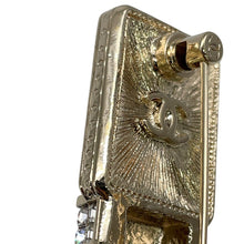Load image into Gallery viewer, CHANEL Lipstick motif brooch Black/PinkAB7677 Metal Rhinestone