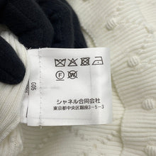 将图像加载到图库查看器中,CHANEL CC Logo Short Sleeve Knit Size 36 WhiteP73589 K10565 Cotton100%