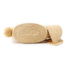Load image into Gallery viewer, LOEWE Anagram Bunny Basket Natural/YellowA223S17X01 Raffia Leather