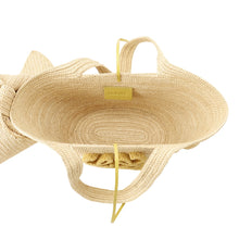 Load image into Gallery viewer, LOEWE Anagram Bunny Basket Natural/YellowA223S17X01 Raffia Leather