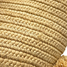 Load image into Gallery viewer, LOEWE Anagram Bunny Basket Natural/YellowA223S17X01 Raffia Leather