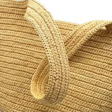 Load image into Gallery viewer, LOEWE Anagram Bunny Basket Natural/YellowA223S17X01 Raffia Leather