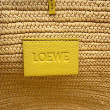 Load image into Gallery viewer, LOEWE Anagram Bunny Basket Natural/YellowA223S17X01 Raffia Leather
