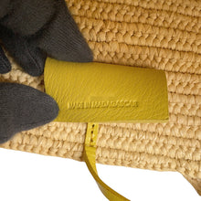 Load image into Gallery viewer, LOEWE Anagram Bunny Basket Natural/YellowA223S17X01 Raffia Leather