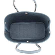 Load image into Gallery viewer, HERMES Neo Garden Blue Tempete Toile Officier Negonda Leather Size 23