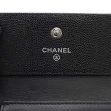 Load image into Gallery viewer, CHANEL Small flap wallet BlackA80734 Caviar Leather