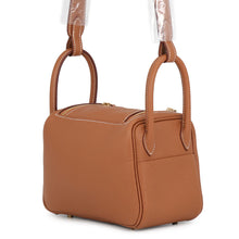 Load image into Gallery viewer, HERMES Lindy Gold Taurillon Clemence Size Mini