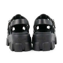 Load image into Gallery viewer, PRADA Monolith Sandals Black1X853M_3LKK_F0002_F_DD55 Rubber Size 37
