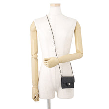 Load image into Gallery viewer, CHANEL Matelasse Compact Chain Wallet BlackAP0238-B10583-C3906 Caviar Leather