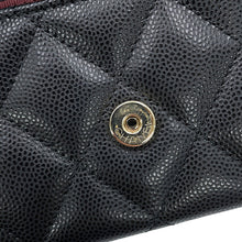 Load image into Gallery viewer, CHANEL Matelasse Compact Chain Wallet BlackAP0238-B10583-C3906 Caviar Leather