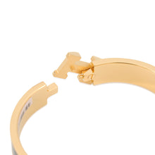 Load image into Gallery viewer, HERMES ClicH Bangle Size PM Black Gold Plated Enamel