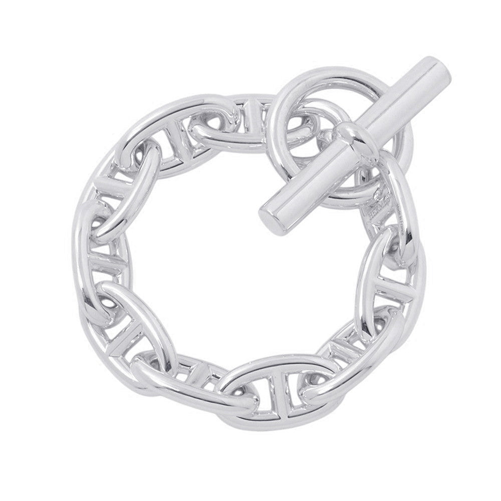 HERMES Chaine d'Ancre Bracelet 10 frames Size GM SV925– GALLERY