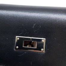 Load image into Gallery viewer, HERMES Kelly Retourne Black Box Calf Leather Size 35