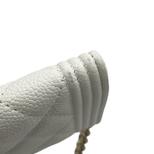 Load image into Gallery viewer, CHANEL Boy Onel Chain Compact Wallet WhiteAP2206 Caviar Leather