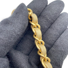 Load image into Gallery viewer, CHANEL Square-shaped Matelasse Chain Shoulder Bag Champagne Gold Lambskin