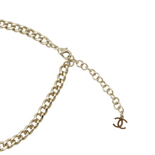 Load image into Gallery viewer, CHANEL CC logo / Heart choker GoldABA081-B10034-NM079 Gold Plated Rhinestone