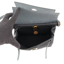 将图像加载到图库查看器中,HERMES Herbag zip Black Toile H Vache Hunter Leather Size Mini