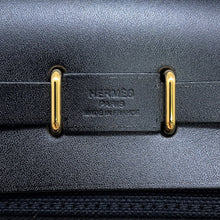 将图像加载到图库查看器中,HERMES Herbag zip Black Toile H Vache Hunter Leather Size Mini