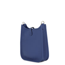 Load image into Gallery viewer, HERMES Evelyne Long Blue Tie Taurillon Clemence Size TPM