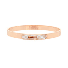 Load image into Gallery viewer, HERMES Kelly Diamond Bracelet Size PM/SHH110013B 00SH 18K Pink Gold