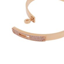 Load image into Gallery viewer, HERMES Kelly Diamond Bracelet Size PM/SHH110013B 00SH 18K Pink Gold