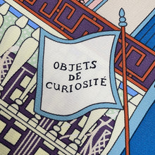 Load image into Gallery viewer, HERMES Carre Objet de Curioside Size 90 Blue/Vert/Rose Silk100%