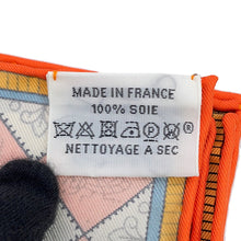 Load image into Gallery viewer, HERMES Carre Objet de Curioside Size 90 Blue/Vert/Rose Silk100%