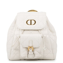 Load image into Gallery viewer, Dior Macrocannage Caro Backpack Latte WhiteM6302UNOZ_M030 Lambskin Size Small
